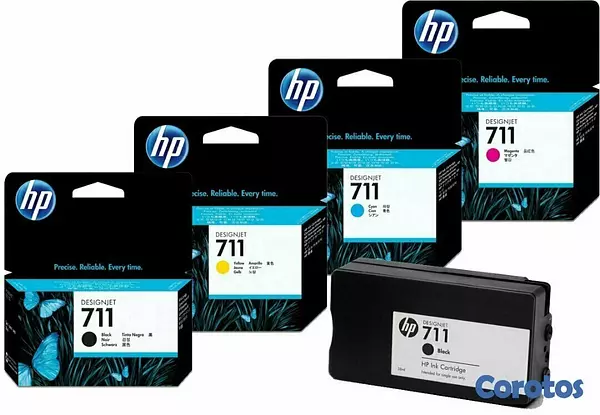 impresoras y scanners - CARTUCHO HP 711 TOTALMENTE ORIGINALES -EN TODOS LOS COLORES  PATA T120 T130 1