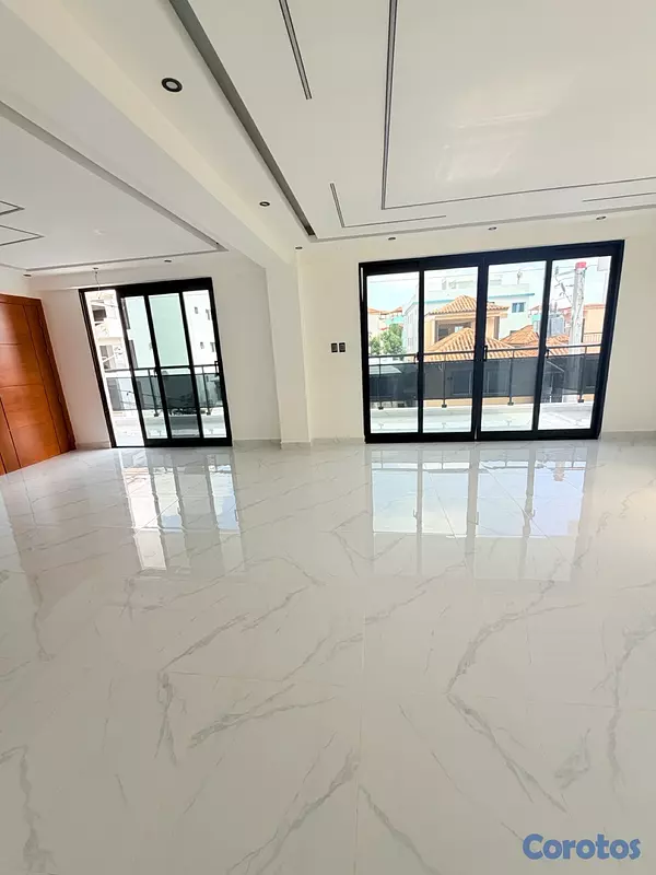 apartamentos - venta de apartamento 3er piso con terraza en la autopista de san isidro prado 4