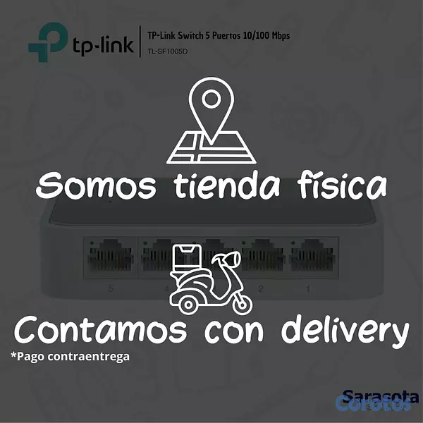 accesorios para electronica - TP-Link Switch 5 Puertos SF1005D 2