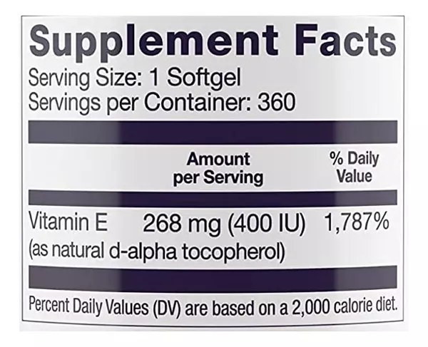 Salud y Equipamiento Médico - Vitamina E Healthy Origin 400ui - U - Unidad A $991 2