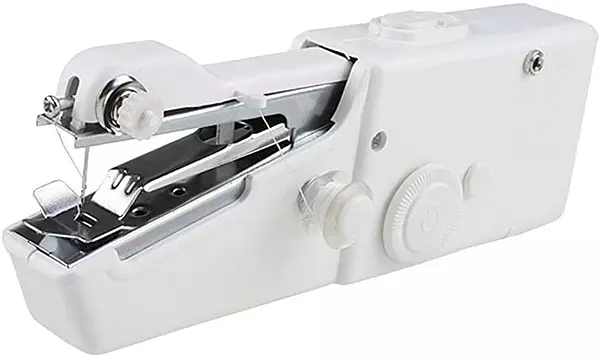 electrodomesticos - Minimáquina de coser de mano, práctica puntada, portátil, inalámbrica maquina  5