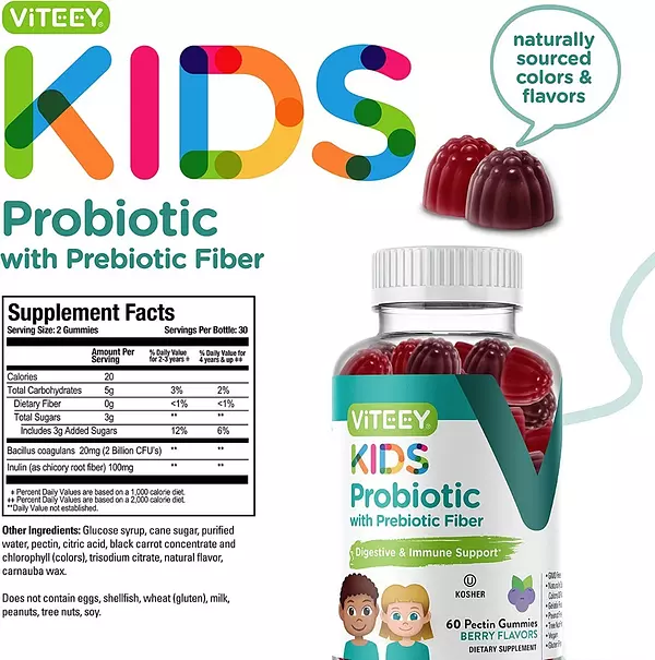 Salud y Equipamiento Médico - Probiotico Niños Fibra Viteey 2