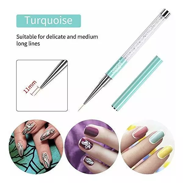 Salud y Equipamiento Médico - Juego De 5 Pinceles Para Decoracion De Uñas 6