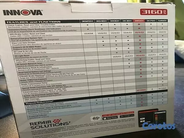 accesorios para vehiculos - Escaner Automotriz INNOVA 3160 RS 2