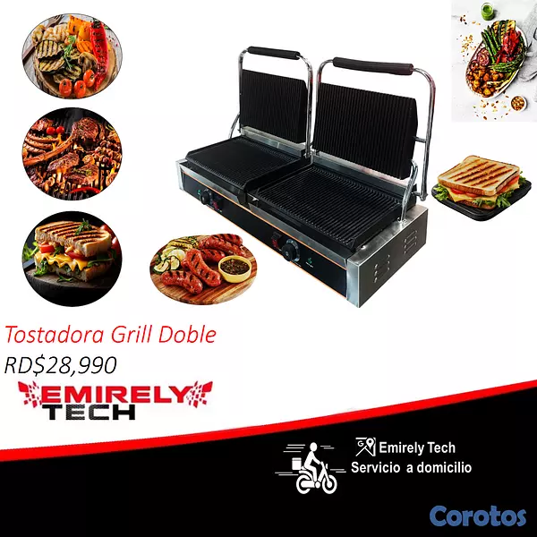 equipos profesionales - Tostadora parrilla grill doble electrica 1