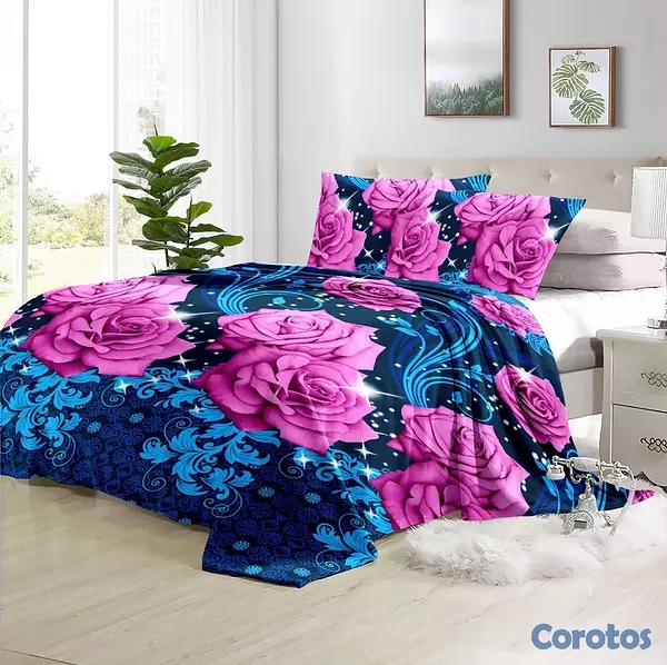muebles y colchones - juego de frisas suave 3 piezas para cama de 60  20