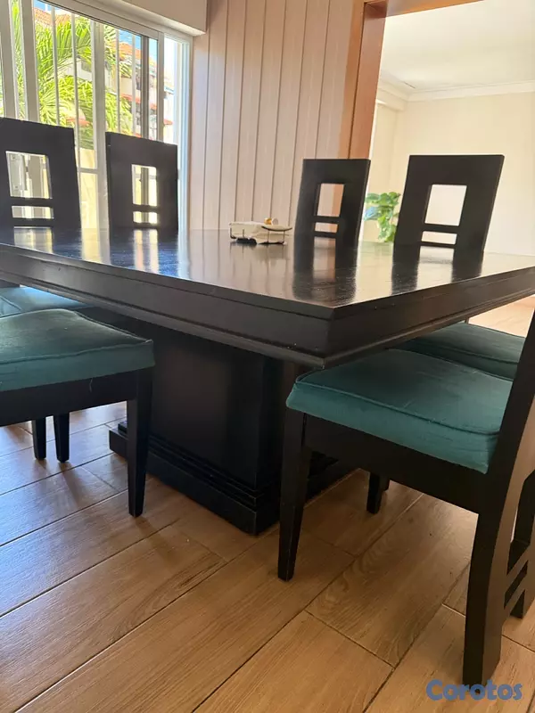 muebles y colchones - Comedor moderno de 8 sillas  2