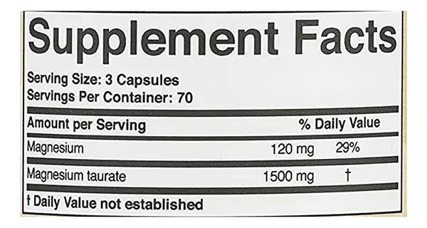 Salud y Equipamiento Médico - Taurato Magnesio 1500mg Double 2