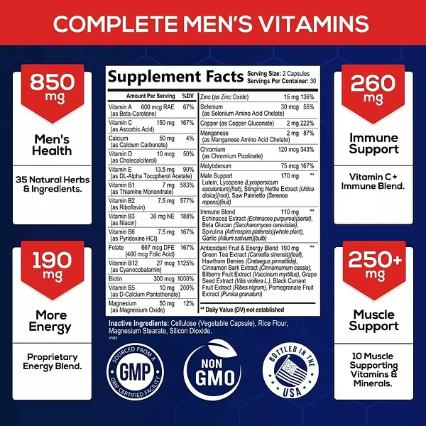 Salud y Equipamiento Médico - Multivitaminico Silverony 60 capsulas 2