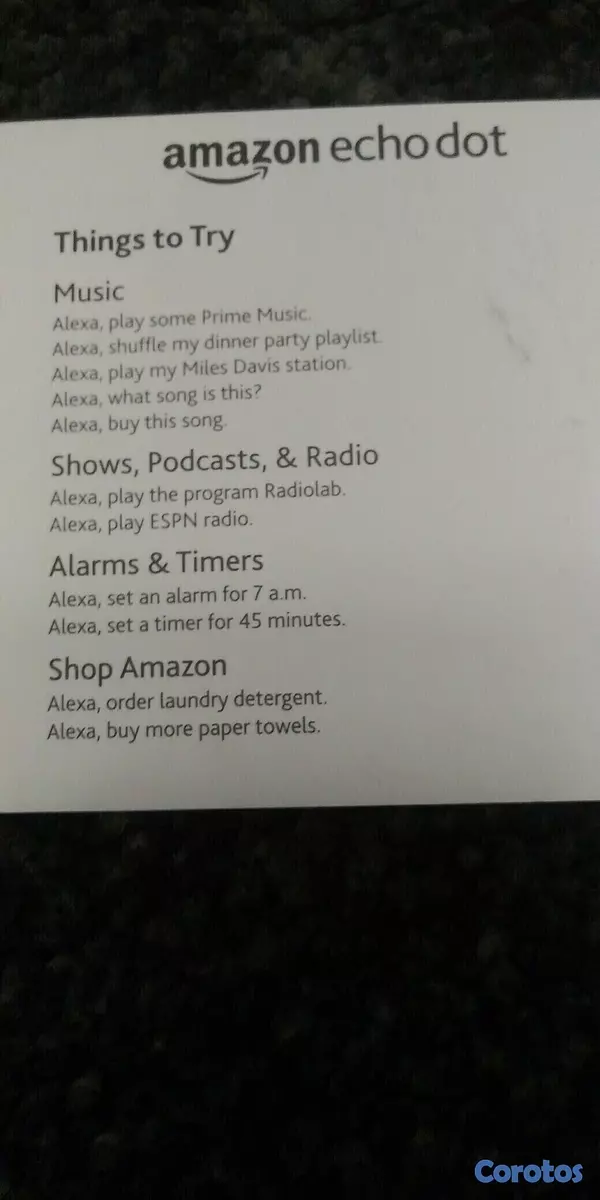 camaras y audio - Amazon Echo dot(alta voz inteligente) 2