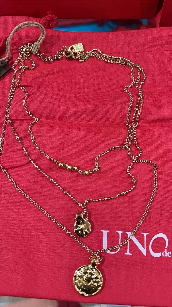 joyas, relojes y accesorios - Collar UNO de 50. COL1378ORO0000U - AL POR MAYOR Y AL DETALLE 3