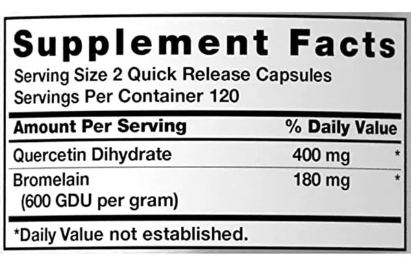 Salud y Equipamiento Médico - Quercetina Bromelina 240 capsulas 2