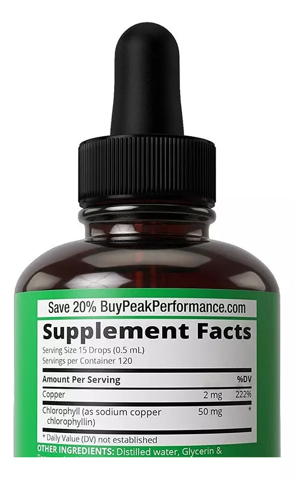 Salud y Equipamiento Médico - Clorofila Liquido 50 Mg Peak 2
