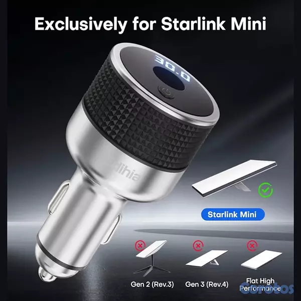 accesorios para electronica - Starlink Mini Cargador de Carro 6