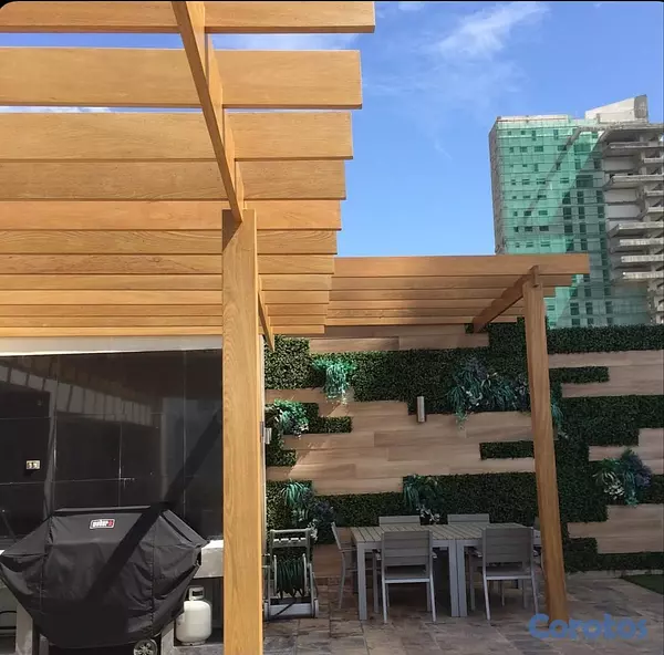 herramientas, jardines y exterior - Pérgola de madera para terraza o azotea — diseño e 1