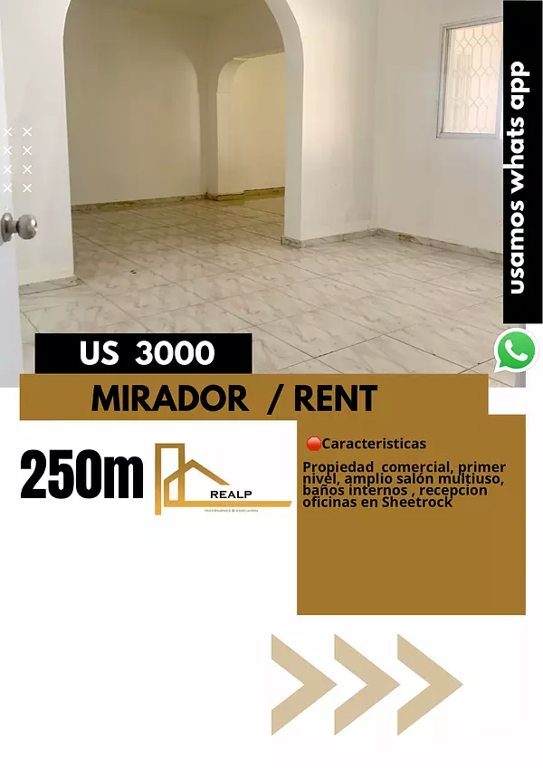 oficinas y locales comerciales - local primer nivel mirador  1