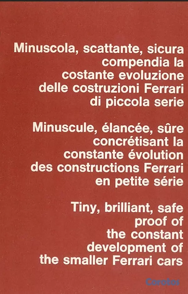 libros y revistas - Folleto Ferrari Dino 246 GT Amarillo Clásico - Arc 3