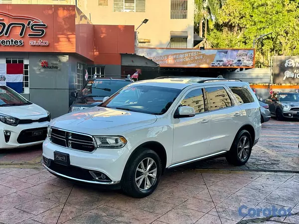 jeepetas y camionetas - Dodge Durango Limited blanco 2016 version american 9