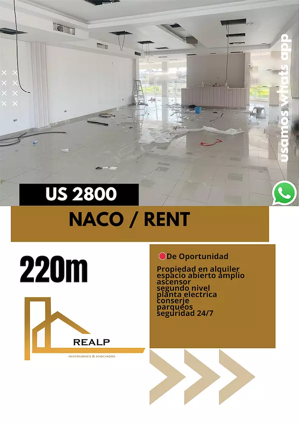 oficinas y locales comerciales - Local en naco amplio  1