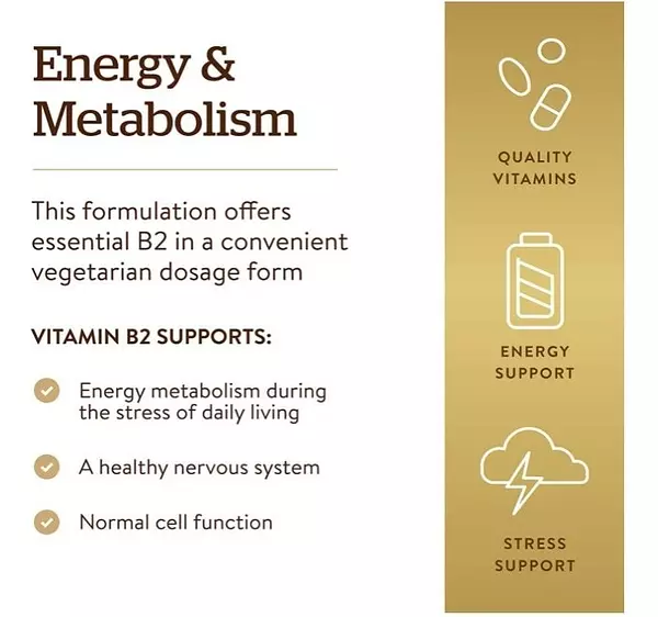Salud y Equipamiento Médico - Vitamina B2 (riboflavina) 100mg 3