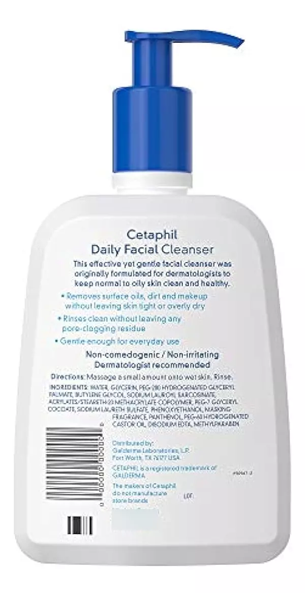 Salud y Equipamiento Médico - Limpiador Facial Diario Para Piel Sensible - Cetaphil - 5