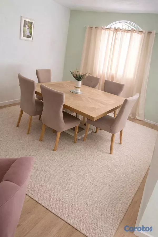muebles y colchones - COMEDOR MODERNO DE 6 SILLAS EN EXCELENTE ESTADO