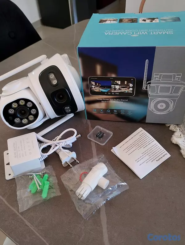 camaras y audio - Camara de seguridad wifi doble camara con su memoria de 32gb 3