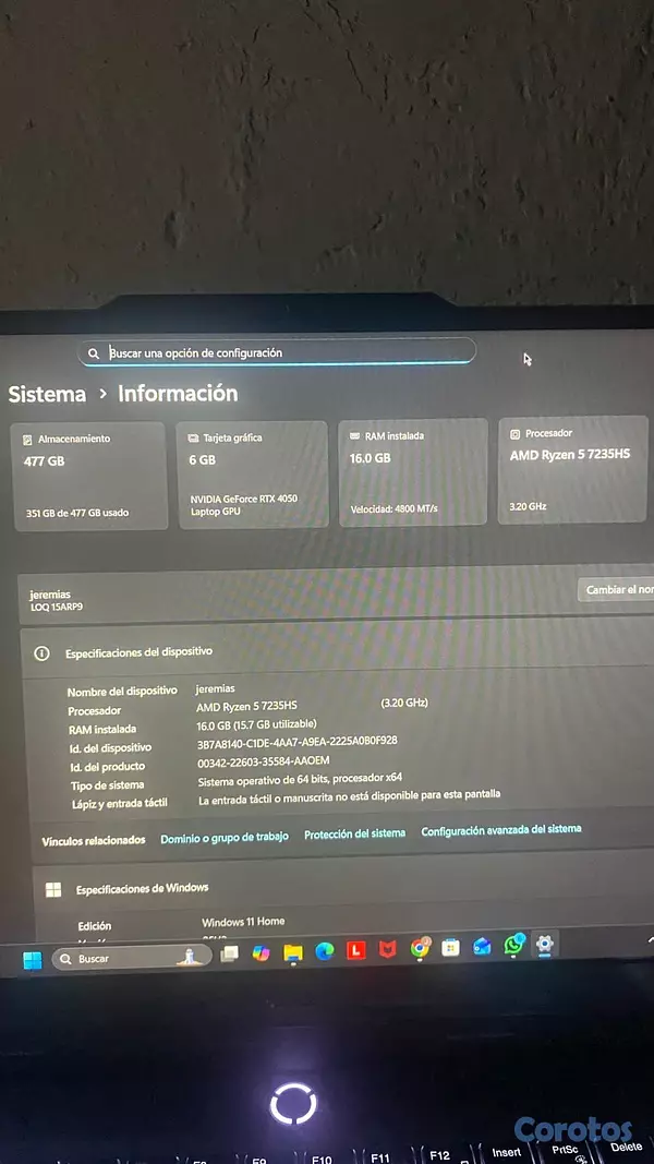 computadoras y laptops - Laptop Gaming De oportunidad 3