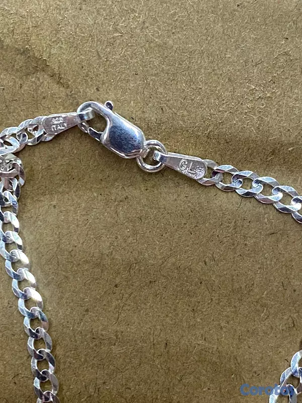 joyas, relojes y accesorios - cadenas sueltas y con medallas, plata italy 925 2