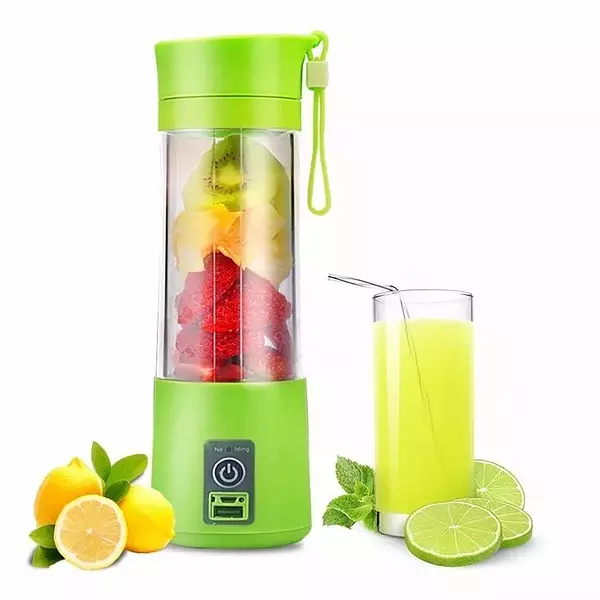 electrodomesticos - Licuadora Portatil Recargable Portable Jugos Batidos Batidor 4 CUCHILLAS 3