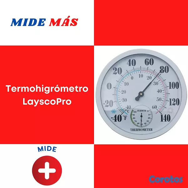 Salud y Equipamiento Médico - Termómetro e higrómetro, no necesita batería, LayscoPro 3
