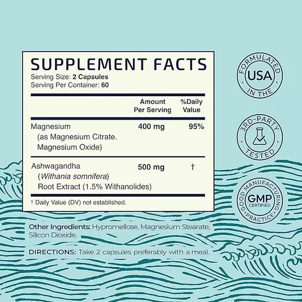 Salud y Equipamiento Médico - Ashwagandha De Magnesio 900 mg 2