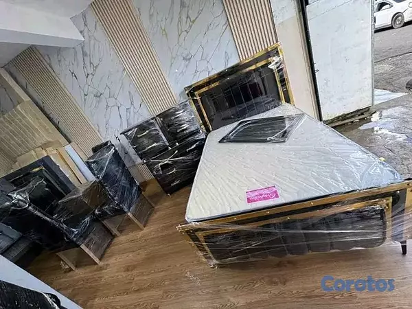 electrodomesticos - Juego de habitación tapizado completo con su colch 5