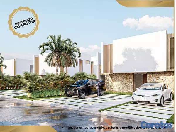casas vacacionales y villas - PROYECTO DE VILLA EN PLAYA NUEVA ROMANA  3