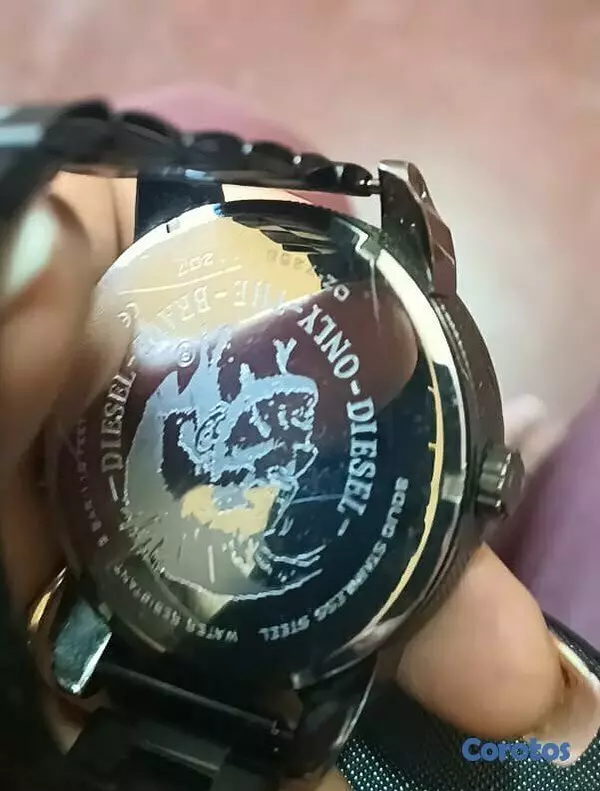 joyas, relojes y accesorios - Reloj Diesel caja  y correa de acero Inoxidable cronografo 5