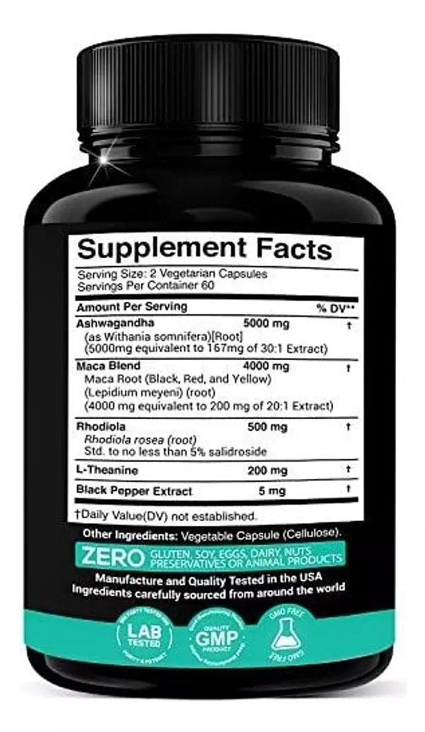 Salud y Equipamiento Médico - Capsulas De Ashwagandha De Extracto 30:1 2