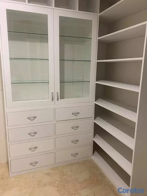 muebles y colchones - Walking closet moderno blanco  3
