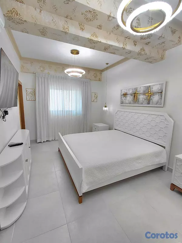 apartamentos - Vendo Apartamento Amueblado Evaristo Morales  5