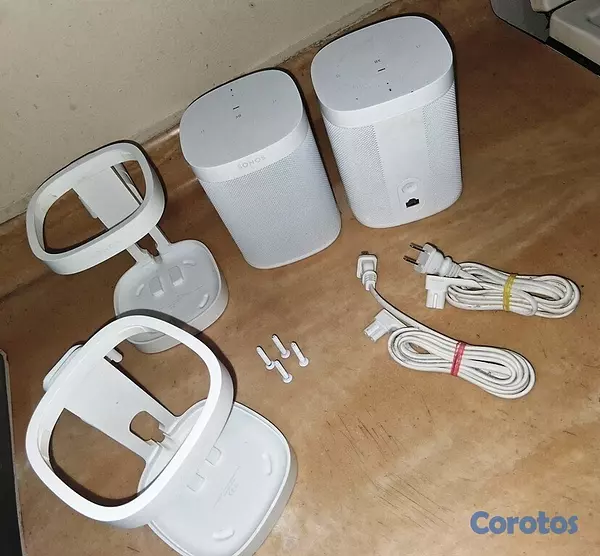 camaras y audio - Set de dos Sonos One Gen 2 + Soportes  6