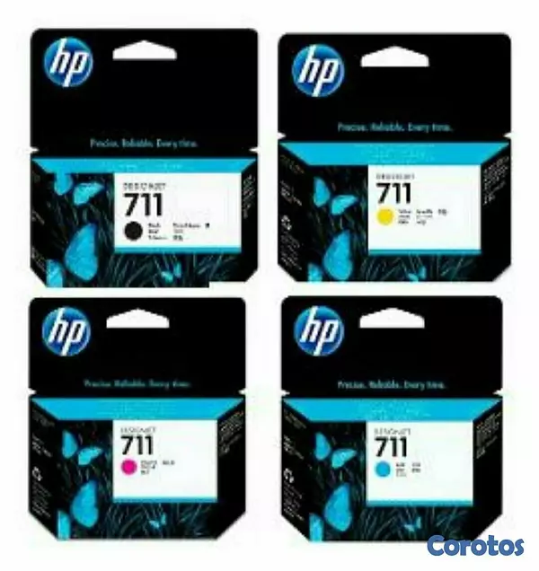 impresoras y scanners - CARTUCHO HP 711 TOTALMENTE ORIGINALES -EN TODOS LOS COLORES  PATA T120 T130 2