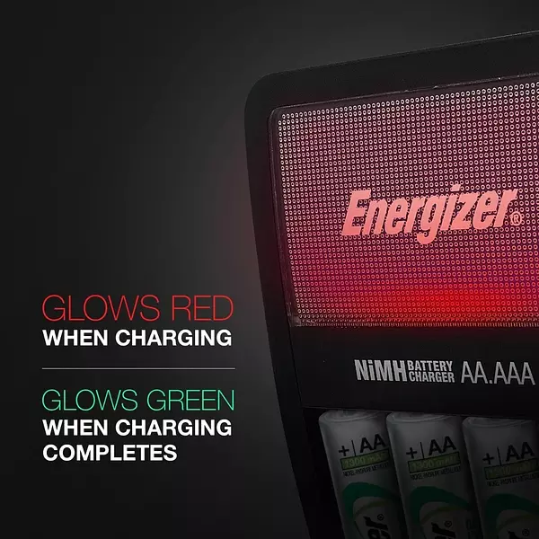 Salud y Equipamiento Médico - Cargador Bateria Energizer Con 4 Baterías Aa Nimh Recargable 6