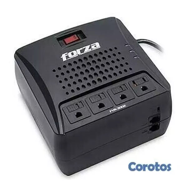 computadoras y laptops - REGULADOR DE VOLTAJE FORZA 3000VA, REGLETA DE 4XTOMAS 110V/1500W/900J, 2XRJ11/RJ 2