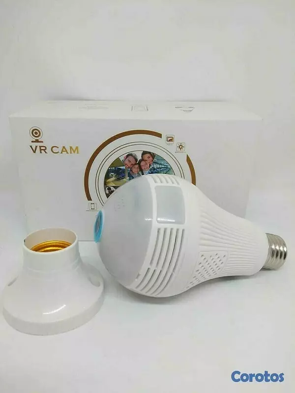 camaras y audio - Cámara wifi tipo bombillo, ideal para monitorear de manera discreta.  4