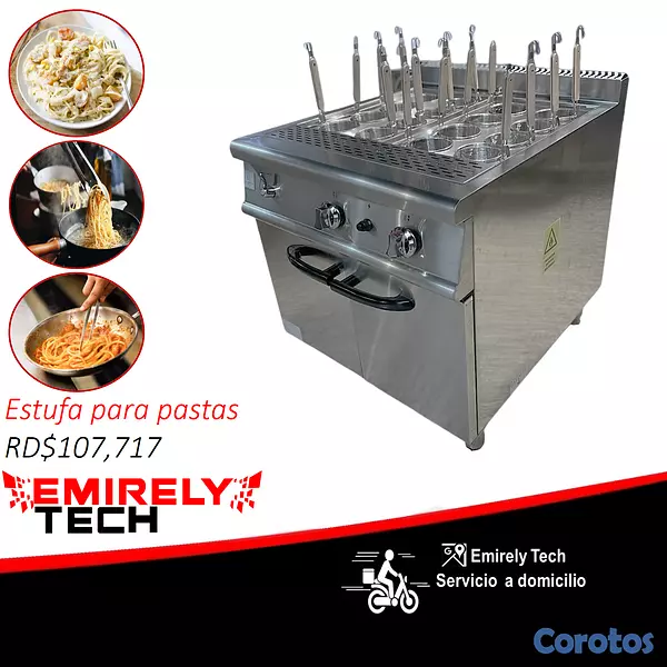 equipos profesionales - Estufa para hervir pasta cocer espaguetis  1