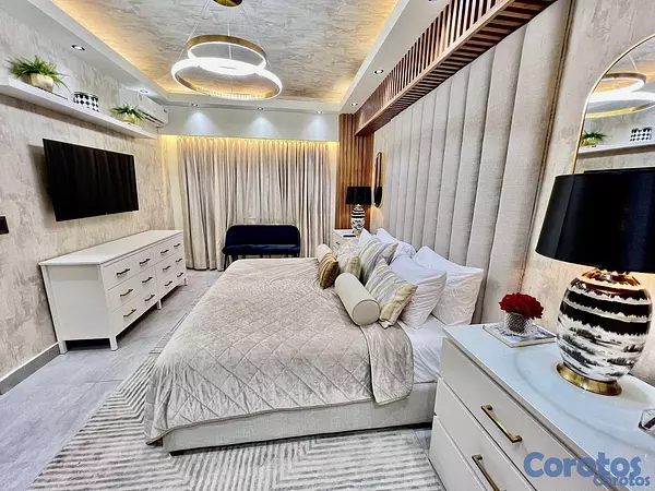 apartamentos - Lujoso apartamento amueblado en alquiler  4