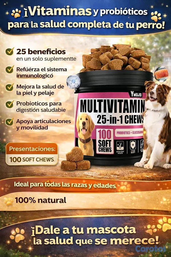 animales y mascotas - 🐶 Vitaminas y Suplementos Premium para Perros | Energía, Pelaje y Salud 9