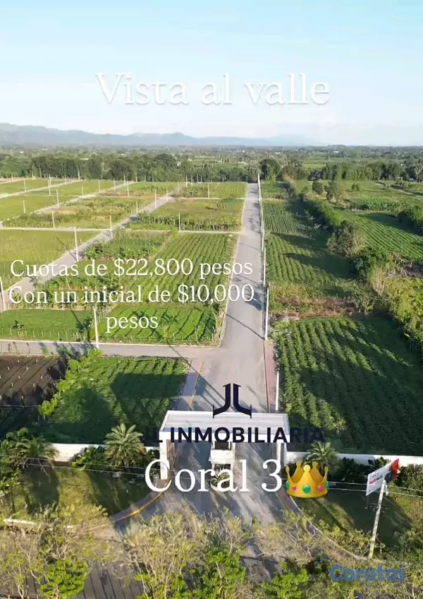 solares y terrenos - Solares en venta en Residencial Coral 3, Moca. Iniacial 10,000 pesos.  4