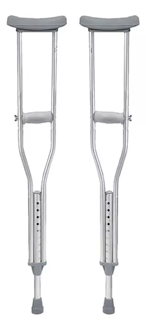 Salud y Equipamiento Médico - muletas ajustable de aluminio  1
