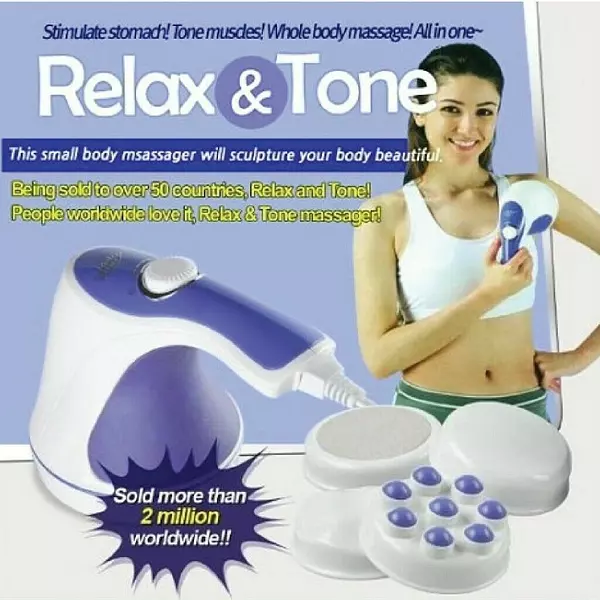 salud y belleza - Masajeador electrico Relax and SpinTone con cabezales intercambiables 1