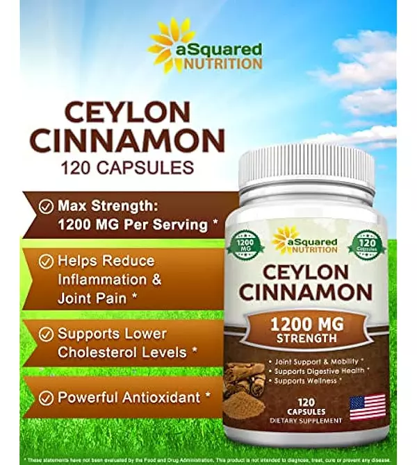 Salud y Equipamiento Médico - Canela Natural De Ceilan 1200 Mg - 120 Capsulas, Verdadera 2